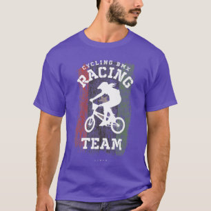 Womens BMX Bike Libya Flag Biking Cycling Racing B T-Shirt