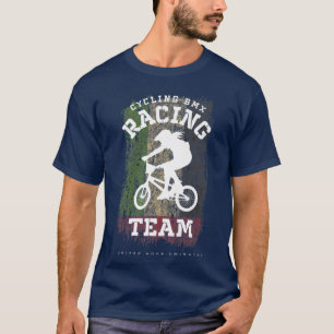 Womens BMX Bike United Arab Emirates Flag Biking C T-Shirt
