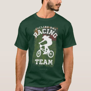Womens BMX Bike Zambia Flag Biking Cycling Racing  T-Shirt
