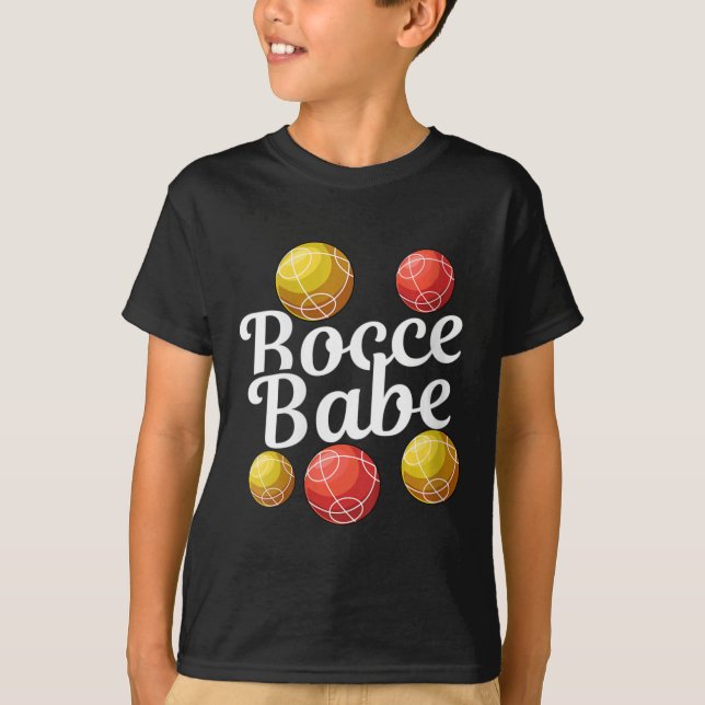 Womens Bocce Ball Gift - Fun Yard Game - Bocce Bab T-Shirt (Front)