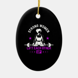 Womens Bodybuilding Gym Workout And Funny Training Ceramic Ornament