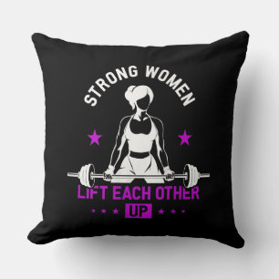 Womens Bodybuilding Gym Workout And Funny Training Cushion