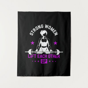 Womens Bodybuilding Gym Workout And Funny Training Tapestry