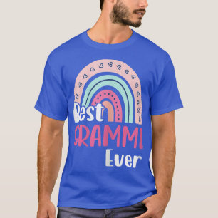 Womens Boho Rainbow Best Grammi Ever Funny Mother' T-Shirt