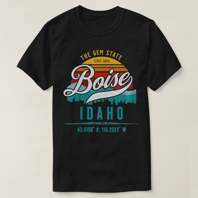 Womens Boise Idaho Souvenir VNeck  T-Shirt (Design Front)