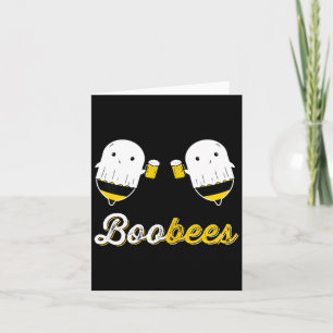 Womens Boo Bees Couples Halloween Costume Funny Card