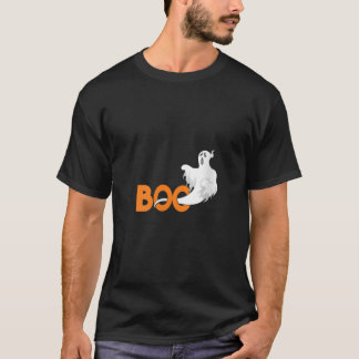 Womens Boo Ghost Spooky Creepy Halloween Trick Or  T-Shirt