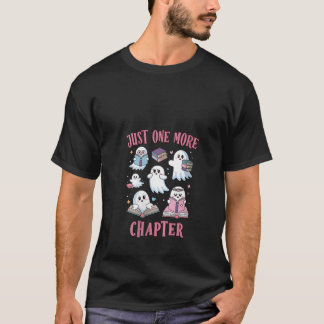 Womens Bookish Halloween Kawaii Ghost Book Lover W T-Shirt
