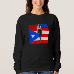 Womens Boricua Roots Puerto Rico Pride PR Souvenir Sweatshirt