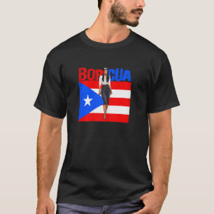 Womens Boricua Roots Puerto Rico Pride PR Souvenir T-Shirt