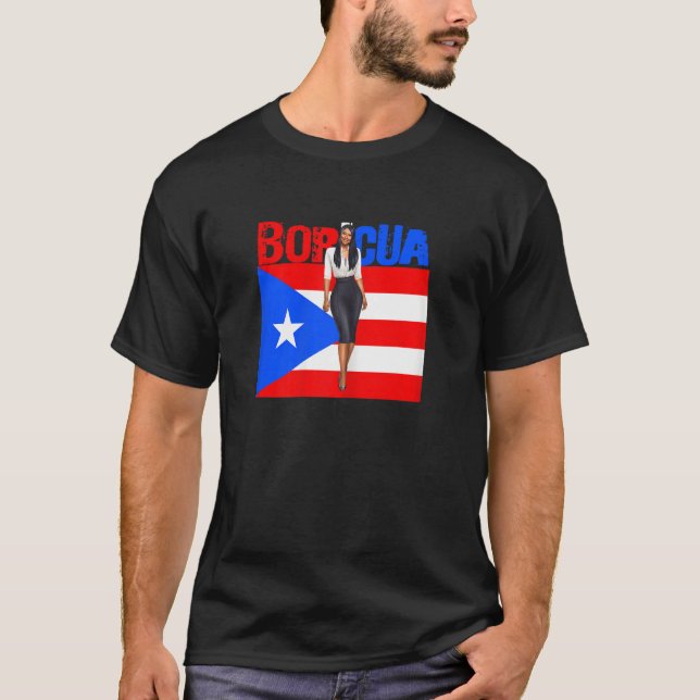 Womens Boricua Roots Puerto Rico Pride PR Souvenir T-Shirt (Front)