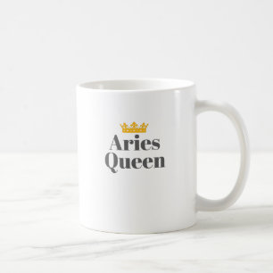 Womens Born March April Aries Queen Zodiac Aries Coffee Mug