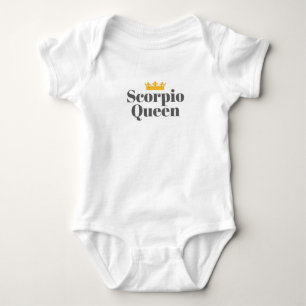 Womens Born November October Scorpio Queen Scorpio Baby Bodysuit