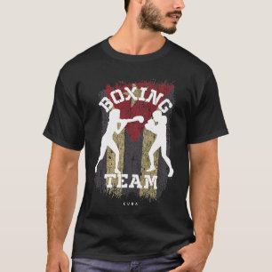 Womens Boxing Cuba Combat Sports Fighter Boxing T-Shirt