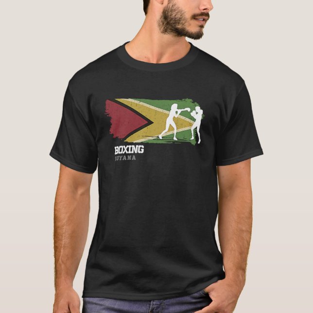 Womens Boxing Guyana Combat Sports Fighter Boxing  T-Shirt (Front)