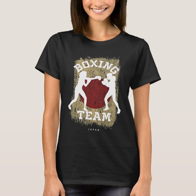 Womens Boxing Japan Combat Sports Fighter Boxing T-Shirt (Front)