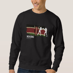 Womens Boxing Kenya Combat Sports Fighter Boxing   Sweatshirt