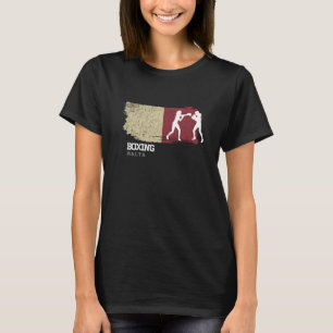 Womens Boxing Malta Combat Sports Fighter Boxing T-Shirt