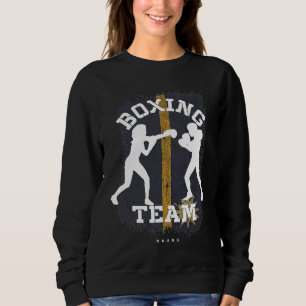 Womens Boxing Nauru Combat Sports Fighter Boxing Sweatshirt