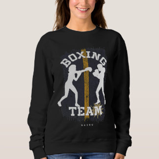 Womens Boxing Nauru Combat Sports Fighter Boxing Sweatshirt