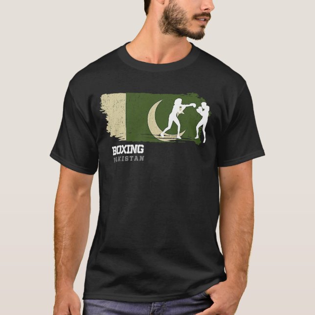 Womens Boxing Pakistan Combat Sports Fighter Boxin T-Shirt (Front)