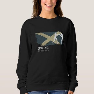 Womens Boxing Scotland Combat Sports Fighter Boxin Sweatshirt