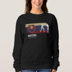 Womens Boxing Slovakia Combat Sports Fighter Boxin Sweatshirt