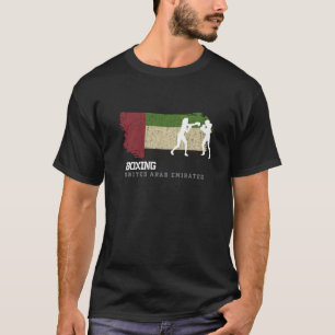 Womens Boxing United Arab Emirates Combat Fighter  T-Shirt
