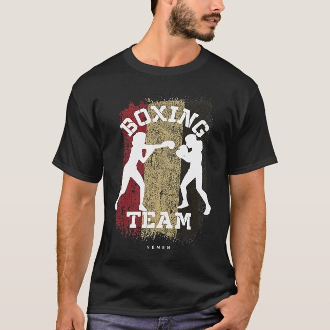 Womens Boxing Yemen Combat Sports Fighter Boxing T-Shirt (Front)