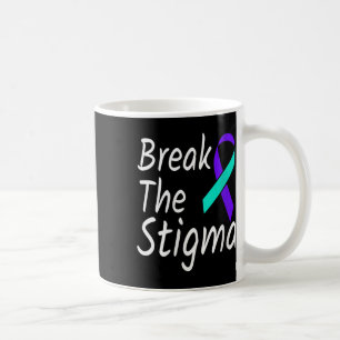 Womens Break The Stigma Suicide Prevention Ribbon Coffee Mug
