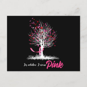 Womens Breast Cancer Awareness, In October We Wear Postcard