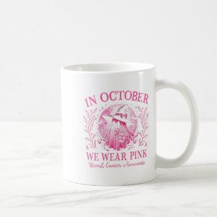 Womens Breast Cancer Women Halloween In October We Coffee Mug