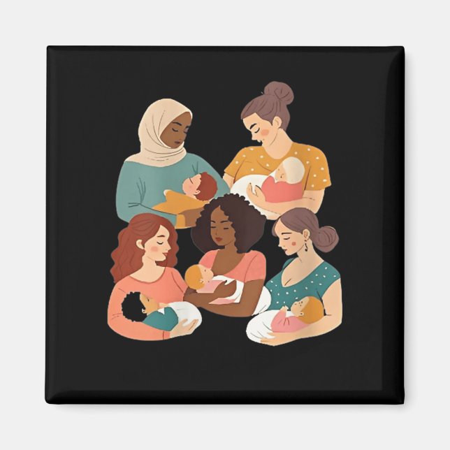 Womens Breastfeeding Lactation Consultant Birth Wo Magnet (Front)