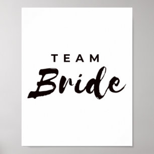 Womens Bridal Party Team Bride Team Groom Premium Poster