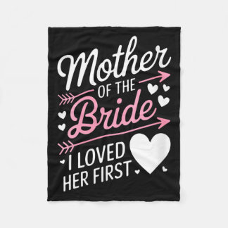 Womens bridal shower mother of the bride loved fleece blanket