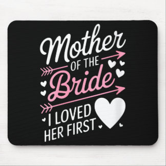 Womens bridal shower mother of the bride loved mouse pad