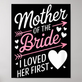Womens bridal shower mother of the bride loved poster