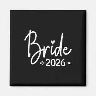 Women's bride est 2026 married wedding bridal magnet