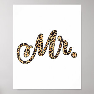 Womens Bride Groom Mr Leopard Print Wedding Matchi