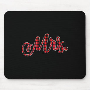 Womens Bride Groom Mr Mrs Christmas Wedding Matchi Mouse Pad