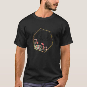 Womens Bride Stag Party Red Flowers Bride T-Shirt