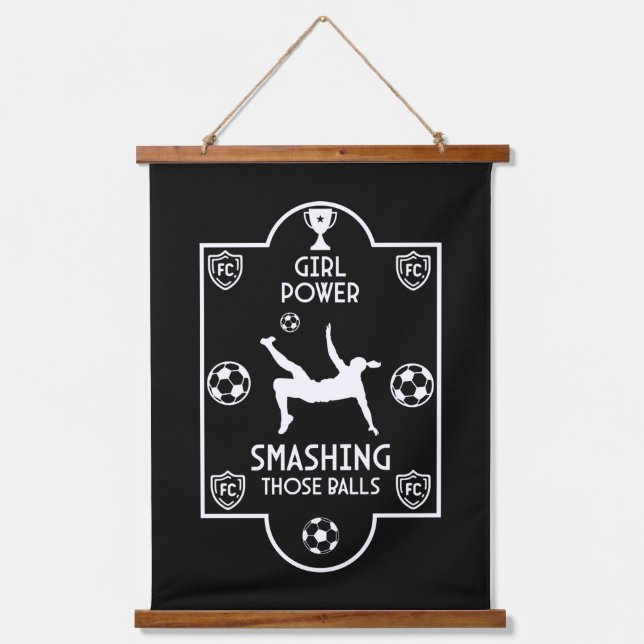 Womens British British Soccer Hanging Tapestry (Front)