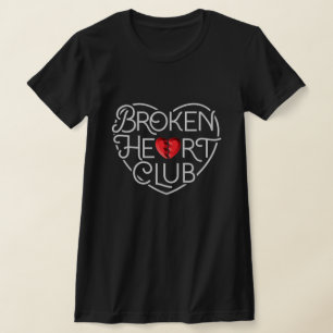 Women's Broken Heart Club T-shirt / Black