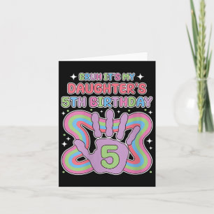Womens Bruh, Its My Daughters 5th Birthday Party M Card