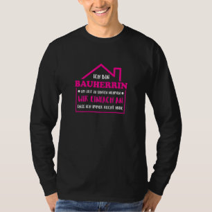 Womens Builder Home Building Woman T-Shirt