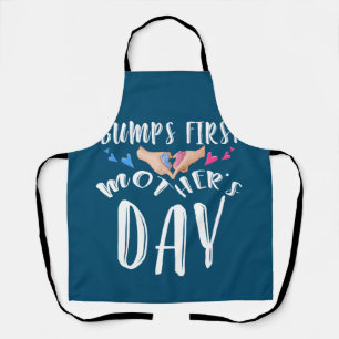 Womens Bumps First Mothers day Mom Expecting Baby Apron