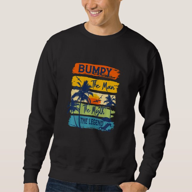 Womens Bumpy The Man The Myth The Legend Beach Sum Sweatshirt (Front)