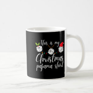 Womens Bunco Christmas Pajama Dice Game Night  Coffee Mug