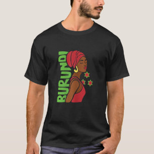 Womens Burundi Burundian Flag African Traditional T-Shirt
