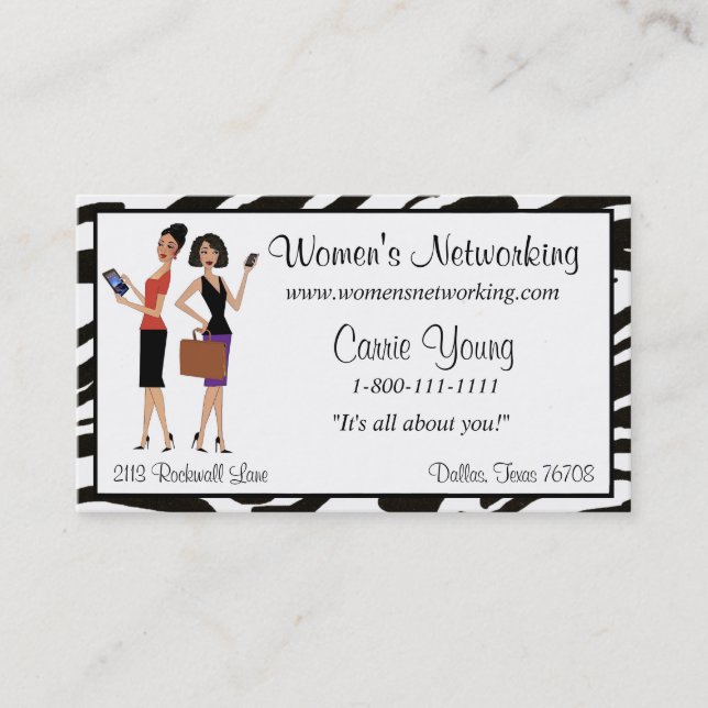 Womens Business and Networking Card (Front)